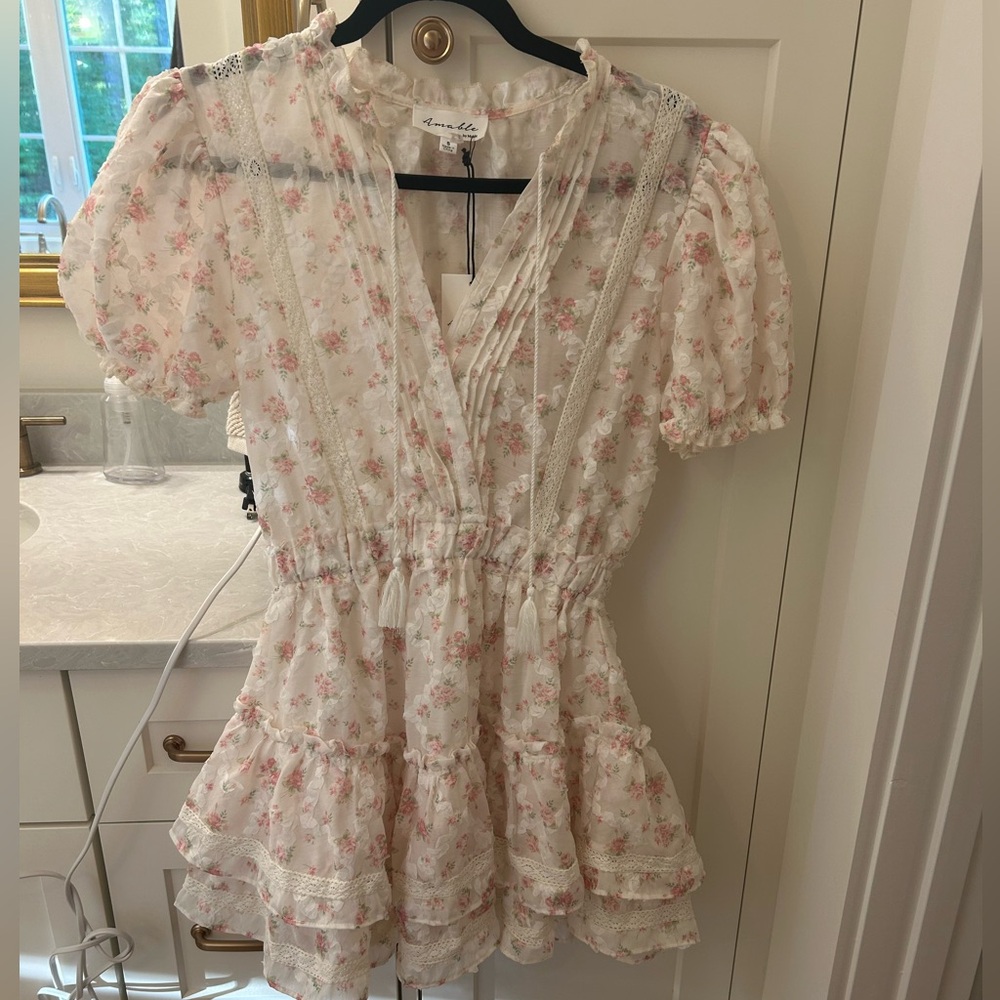 NWT LENNON MINI RUFFLE TIER DRESS SIZE SMALL